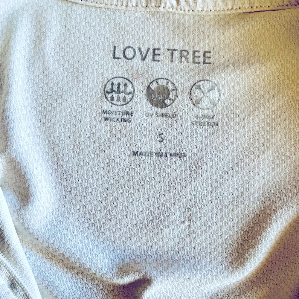 Love tree white Zip-Up Hoodie Sz S - Picture 4 of 5